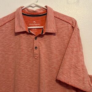 Tommy Bahama‎ Men's Polo Coral Shirt Size XL Island Zone Pullover